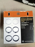 OEM Harley Defiance Chrome Passing Lamp Rings Road King Softail Electra Glide