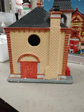 2013 Carole Towne Fire Department Engine House Christmas Village Lighted Porcela