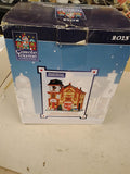 2013 Carole Towne Fire Department Engine House Christmas Village Lighted Porcela