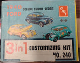 AMT 1939 1940 Ford Coupe Model Kit Box Only 1/25 3in1 Vintage Damaged
