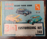 AMT 1939 1940 Ford Coupe Model Kit Box Only 1/25 3in1 Vintage Damaged