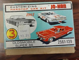 Jo-Han 1961 Oldsmobile Super 88 Model Kit Box Only 3in1 Vintage Damaged