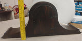 Ingraham Duplex Wall Clock Vintage 1940s Wind Up Brass Dial Not Working