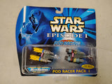 Star Wars Episode 1 Micro Machines Pod Racer Pack Collection III Lot Galoob