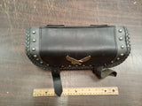 Willie & Max Black Magic Tool Bag Harley Softail Dyna Sportster Fork Pouch Eagle