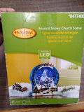 Holiday Living Musical Snowy Church Scene 0477400 Christmas LED AS-IS UNTESTED
