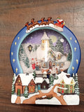 Holiday Living Musical Snowy Church Scene 0477400 Christmas LED AS-IS UNTESTED