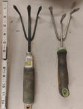 AMES Hand Cultivator Claw Tool Lot 2 Metal Garden Rake Weeder Yard Tool