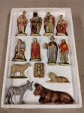 Vintage Kauders Germany Nativity Set Figures Christmas Creche Rea