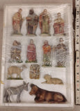 Vintage Kauders Germany Nativity Set Figures Christmas Creche Rea