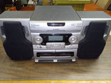 Emerson MS9825 Stereo System 3-Disc CD Changer Dual Cassette Player AM/FM Radio