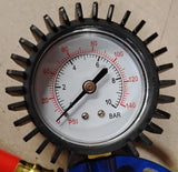 JobSmart Air Tire Inflator Gauge Air Chuck Compressor Hose PSI Tool