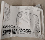 Yashica Samurai 4000ix APS Film Camera 30-120mm Zoom + Manual + Case Bundle lot