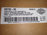 Harley-Davidson Visor Style Headlamp Trim Ring 5 3/4" 69735-05 Sportster Dyna FX