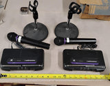 Audio-Technica Freeway 200 Series Wireless Mic Lot 2 Mics Receivers Read