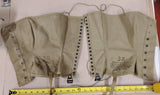 WWII US Army Canvas Leggings Gaiters Gregory & Read Co 1940 Size 3R Pair