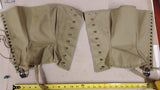 WWII US Army Canvas Leggings Gaiters Gregory & Read Co 1940 Size 3R Pair