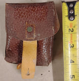Vintage Kozak Leather Ammo Pouch Military Cartridge Belt Pouch Brown