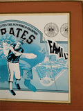 Vintage 1979 Pittsburgh Pirates Iron City Beer World Champion Promo Print