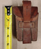Vintage Military Leather Ammo Pouch w/ 6 Stripper Clips FMMAP8 Marked Surplus