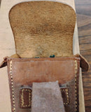Vintage Military Leather Ammo Pouch w/ 6 Stripper Clips FMMAP8 Marked Surplus
