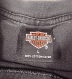Vtg Harley Davidson San Jose CA Holoubek Shirt L Eagle Flame Biker Made USA 90s