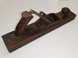 Antique Stanley Bailey No. 27 Transitional Jack Plane 15" Wood Bottom 1870-1918