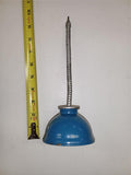 Vintage Eagle Blue Pump Oiler Oil Can - 10" Flexible Gooseneck Spout - USA