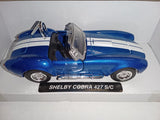 Shelby Cobra 427 1966 New Ray Diecast Car 1:32 Muscle Car Collection Blue