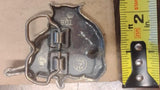Vintage Makin Bacon Pig Belt Buckle BCT USA Funny Novelty Hog Brass Tone