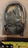 Vintage Horse Head Horseshoe Belt Buckle MBCT Western Made USA