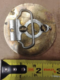 Vintage Raccoon Belt Buckle Brass Silver Tone Woodland Wildlife