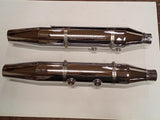 Harley-Davidson Softail Deluxe OEM Stock Mufflers - Chrome Take-Offs - 65353-05