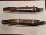 Harley-Davidson Softail Deluxe OEM Stock Mufflers - Chrome Take-Offs - 65353-05