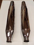 Harley-Davidson Softail Deluxe OEM Stock Mufflers - Chrome Take-Offs - 65353-05