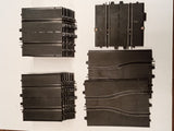 Vintage Eldon 1/32 Slot Car Track Lot - 50+ Pcs, Monza Banked Curves, Car Bodies