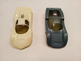 Vintage Eldon 1/32 Slot Car Track Lot - 50+ Pcs, Monza Banked Curves, Car Bodies
