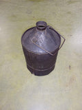 Antique 1 Gallon Wood-Jacketed Oil Can - Primitive Wrapped Kerosene Jug 1800'S