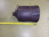 Antique 1 Gallon Wood-Jacketed Oil Can - Primitive Wrapped Kerosene Jug 1800'S