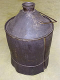 Antique 1 Gallon Wood-Jacketed Oil Can - Primitive Wrapped Kerosene Jug 1800'S
