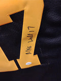 Mike Wallace Signed Pittsburgh Steelers Jersey JSA COA Authentic Reebok 50 Large