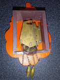 Vintage K. Keller West German Miniature Clock Face/Movement-Black Forest "Tole"