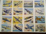 Complete Set of 24 WWII "War Planes in Beautiful Colors" Lithographs C. Rosner