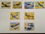 Complete Set of 24 WWII "War Planes in Beautiful Colors" Lithographs C. Rosner