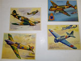 Complete Set of 24 WWII "War Planes in Beautiful Colors" Lithographs C. Rosner
