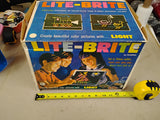 Vintage 1967 Hasbro Lite-Brite Toy Original Box & White Frame Model 5455 Working