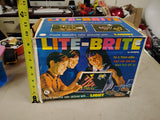 Vintage 1967 Hasbro Lite-Brite Toy Original Box & White Frame Model 5455 Working