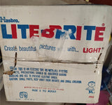 Vintage 1967 Hasbro Lite-Brite Toy Original Box & White Frame Model 5455 Working