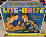 Vintage 1967 Hasbro Lite-Brite Model 5455 w/ Original Box & Pegs - Tested Works