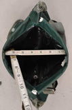 Danielson 12" Canvas Fishing Creel - Green Trout Bag with 2 Front Pockets & Rule